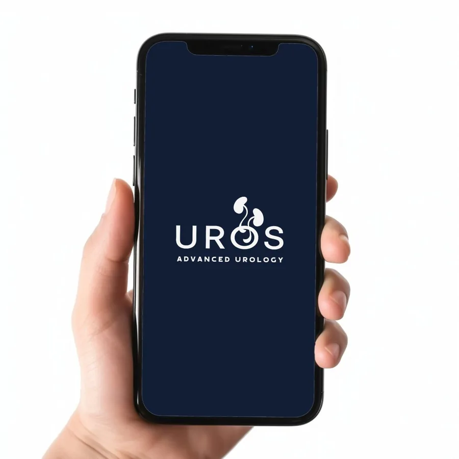 UROS brand on a phone