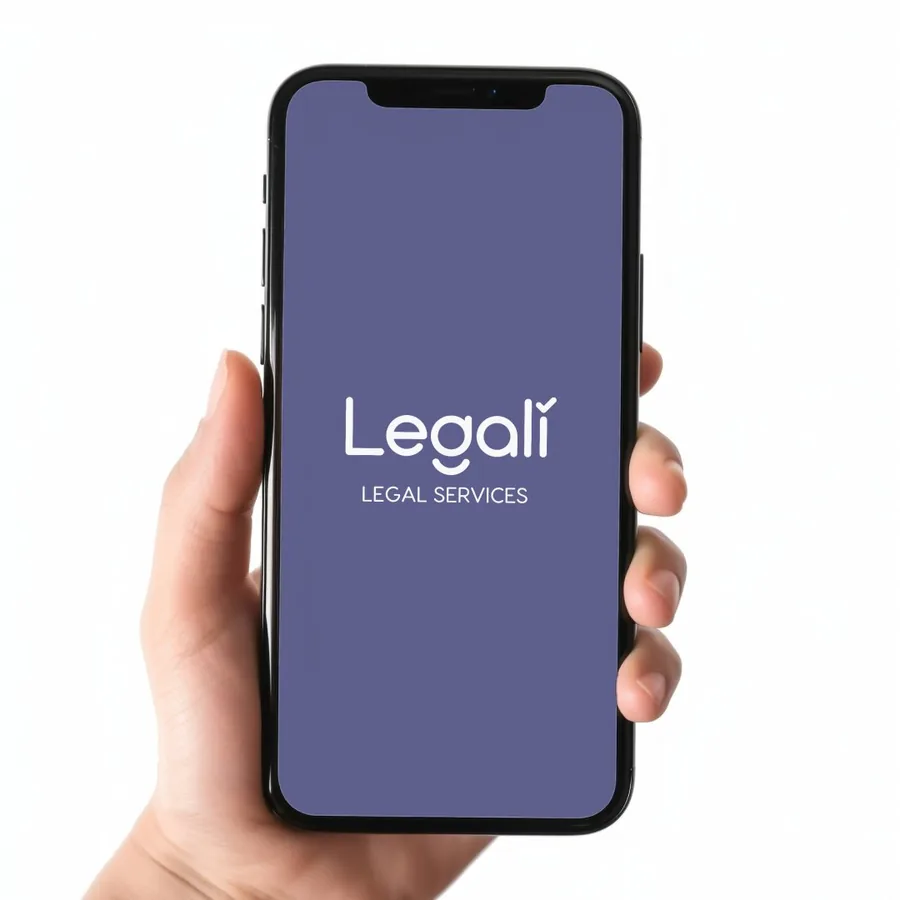 Legalí brand on a phone